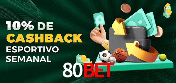 10% de bônus de cashback na 80bet